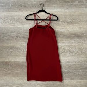 Body con spaghetti strap cocktail dress